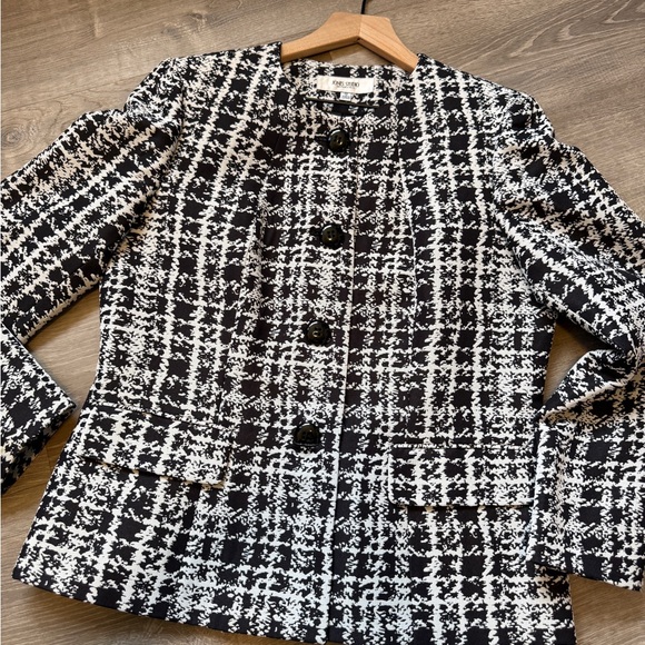 Jones Studio Monochrome Tweed Blazer – Size 12 – Excellent Condition - Picture 4 of 9